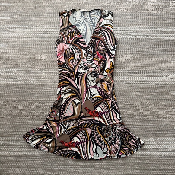 EMILIO PUCCI grasshopper brown dress size 6 / 36 made in Italy - Picture 2 of 10